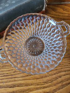 1960's Indiana Honeycomb Glass Candy Dish