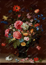 Load image into Gallery viewer, JRV Hand Painted Floral Tissue Paper