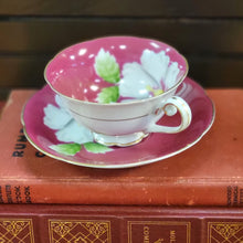 Load image into Gallery viewer, Vintage Trimdnt China Hibiscus Teacup and Saucer Set