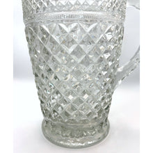 Load image into Gallery viewer, Vintage Anchor Hocking Wexford Large Glass Cut Glass Pitcher