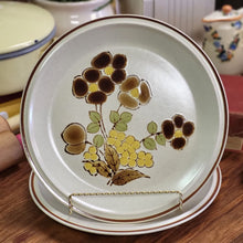 Load image into Gallery viewer, Retro Hearthside Stoneware, Floral Expressions Foliagetime Dinner Plate - Set of 2 Made in Japan