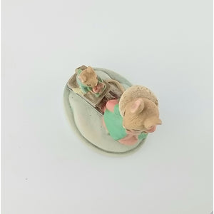 Avon Miniature Forest Friends Mice Figurine