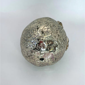 Vintage Silver-Plated Orange Mold Cast from Real Fruits