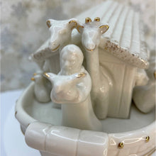 Load image into Gallery viewer, Mikasa Holiday Elegance Noah&#39;s Ark Porcelain Figurine with Gold Trim