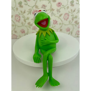 Vintage Kermit The Frog Stocking Hanger/Holder, Christmas Muppets Hallmark