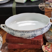 Load image into Gallery viewer, Antique J.H.Weatherby &amp; Sons, Semi-porcelain Trentham Blue and White China Vegetable Dish