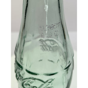 Vintage Coca Cola Bottle, 1994 Coke Holiday Greetings Green Glass Hobble Skirt
