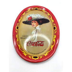 Coca Cola Company Tip Coin Tin Tray 1909 Advertisement Reproduction Printed 1973