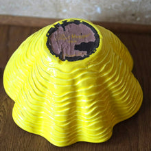 Load image into Gallery viewer, Yellow Royal Haeger Bowl, Made in USA, MCM Decorative Centerpiece