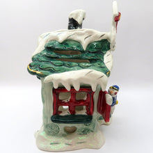 Load image into Gallery viewer, Blue Sky Clayworks Frosty’s Skate Rentals Heather Goldminc Tealight House Xmas