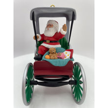 Load image into Gallery viewer, Hallmark Keepsake Ornament - Festive Surrey Here Comes Santa 1990 12th in Series