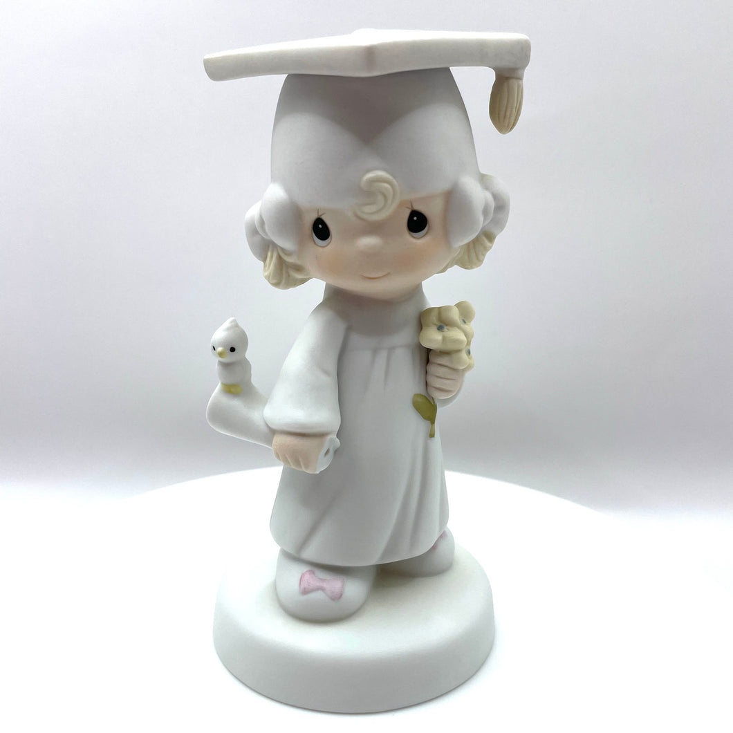 Precious Moments Graduation Girl, The Lord Bless You and Keep You 1980 E4721