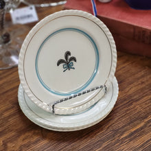 Load image into Gallery viewer, Johnson Bros. Old English &quot;Prince of Wales&quot; Teal Ivory Black Bread Plate