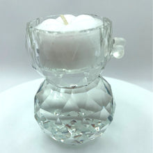 Load image into Gallery viewer, Crystal Snowman Votive Candle Holder - Holiday Christmas Decor