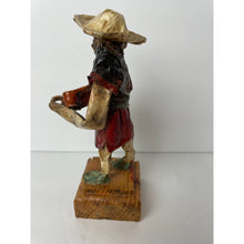 Load image into Gallery viewer, Mexican Folk Art Figurines Vintage Handmade Paper Mache Dolls Man with a Bowl