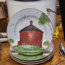 Load image into Gallery viewer, Warren Kimble Collectible Barn Plates, Set of 4 Farmhouse Decor Decorative Plates