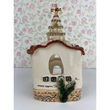 Load image into Gallery viewer, Blue Sky Clayworks La Mission de Milagros T-Lite Candle House by Heather Goldminc