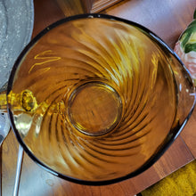Load image into Gallery viewer, Hazel Atlas Amber Gold Glass Swirl Optic Pitcher