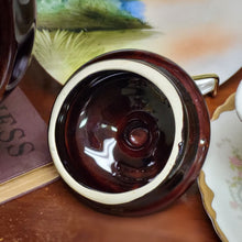 Load image into Gallery viewer, Pfaltzgraff Gourmet Brown Drip Glaze Tea/Coffee Pot w/Lid