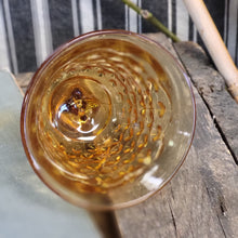 Load image into Gallery viewer, Vintage Amber Glass Hobnail Bell by Fenton
