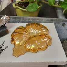 Load image into Gallery viewer, Vintage Jeanette Marigold Carnival Depression Glass Doric Candy/Trinket Dish