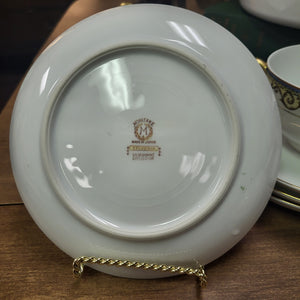 Noritake Sylvania Flat Cup and Saucer Sets, Elegant Fine China Teacups and Saucers