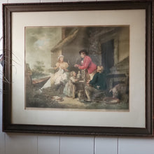 Load image into Gallery viewer, Vintage Print - The Cottage Door by George Morland 1790
