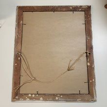 Load image into Gallery viewer, Vintage Print Titled &quot;Following The Tribe&quot; in a White &amp; Gold Ornate Frame