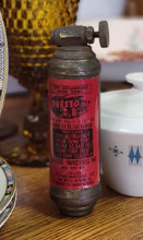 Load image into Gallery viewer, Vintage Brass Presto &quot;C.B.&quot; Motorcycle Fire Extinguisher