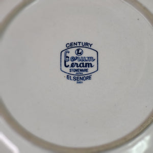 Vintage Century Corum Ceram Stoneware Japan Elsenore Round Platter 12” Chop Plate