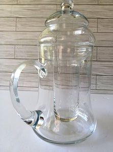 Princess House 3 Pc Pitcher & Lid with Ice Liner, Princess House Heritage Pitcher
