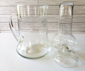 Princess House 3 Pc Pitcher & Lid with Ice Liner, Princess House Heritage Pitcher