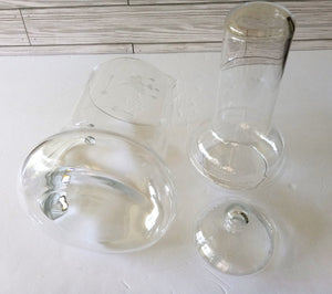 Princess House 3 Pc Pitcher & Lid with Ice Liner, Princess House Heritage Pitcher