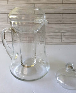 Princess House 3 Pc Pitcher & Lid with Ice Liner, Princess House Heritage Pitcher