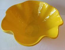 Load image into Gallery viewer, Yellow Royal Haeger Bowl, Made in USA, MCM Decorative Centerpiece