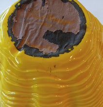 Load image into Gallery viewer, Yellow Royal Haeger Bowl, Made in USA, MCM Decorative Centerpiece