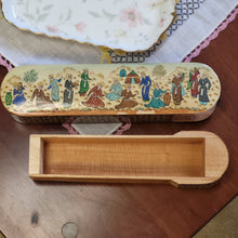 Load image into Gallery viewer, Vintage Handmade Wooden Khātam Pencil Box