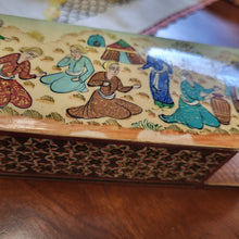 Load image into Gallery viewer, Vintage Handmade Wooden Khātam Pencil Box