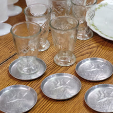 Load image into Gallery viewer, Vintage Pressed Aluminum Geese Coasters - set of 5, Hunting Wildlife Decor