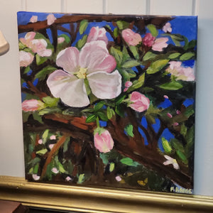Artwork - "Ephemeral Petals" by Faith Boggs, Cherry Blossom Painting