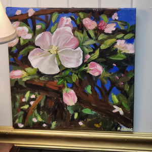 Artwork - "Ephemeral Petals" by Faith Boggs, Cherry Blossom Painting