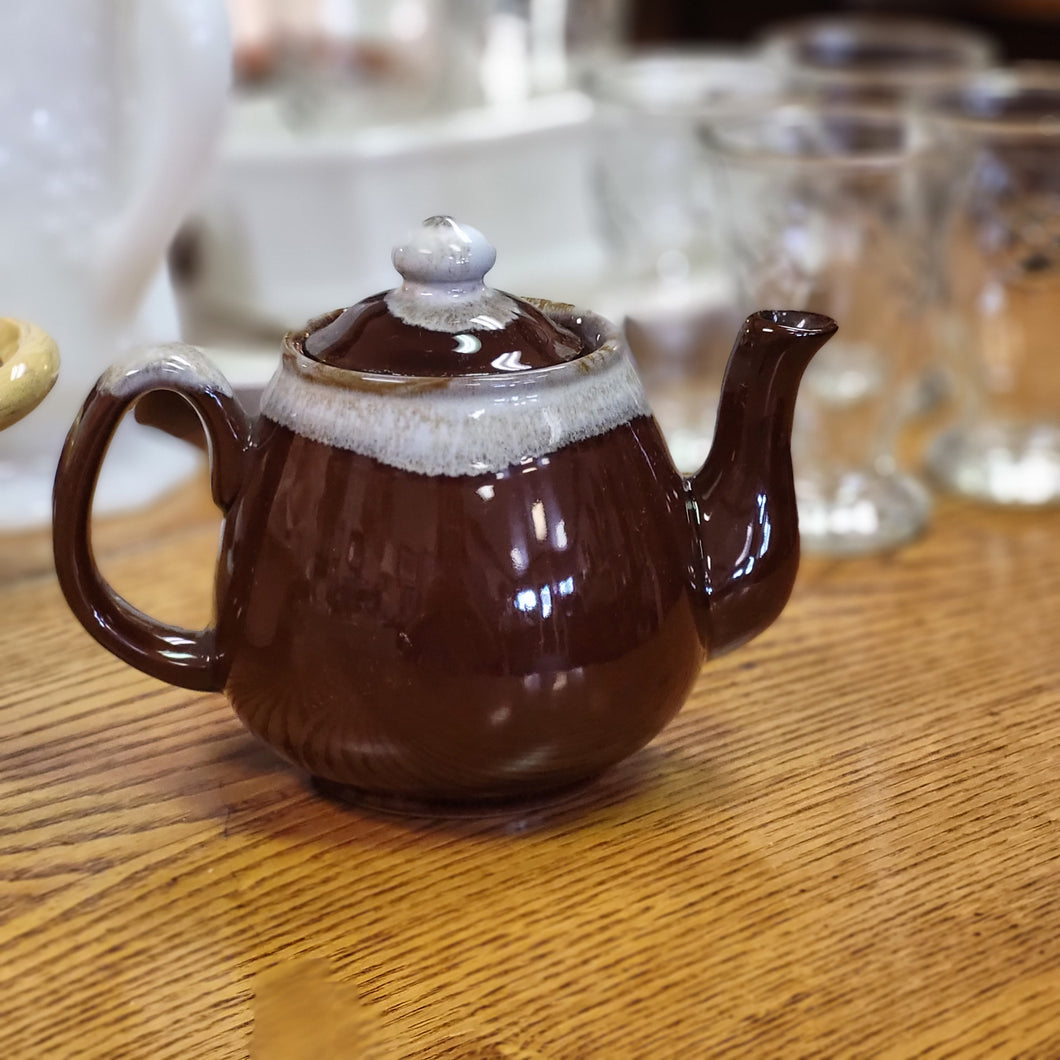 Vintage Individual Service Drip Glaze Teapot, Made in Japan