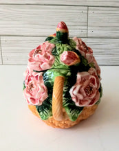 Load image into Gallery viewer, Basket of Pink Roses Ceramic Teapot by Asia Master Group