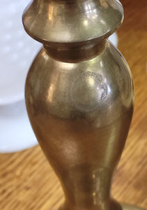 Vintage Brass Baluster Candlestick Holder, Traditional Decor