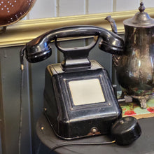 Load image into Gallery viewer, Vintage Deco-German Crank Desk Phone - Hagenuk Kiel Cradle Phone