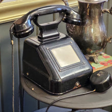 Load image into Gallery viewer, Vintage Deco-German Crank Desk Phone - Hagenuk Kiel Cradle Phone