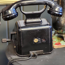 Load image into Gallery viewer, Vintage Deco-German Crank Desk Phone - Hagenuk Kiel Cradle Phone