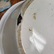 Load image into Gallery viewer, Porcelain/Enamelware 1930/40&#39;s White and Black Wash Tub with Handles