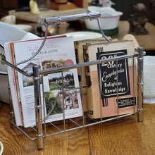 Load image into Gallery viewer, Metal MCM Magazine Caddy Faux Bamboo