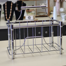 Load image into Gallery viewer, Metal MCM Magazine Caddy Faux Bamboo